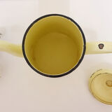Yellow enamelled coffee maker