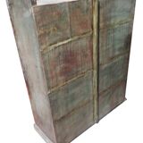 Buffet Ancien Meuble Vitre Teck