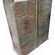 Antique Sideboard Teak Glass Cabinet
