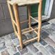 Tabouret haut bois et corde