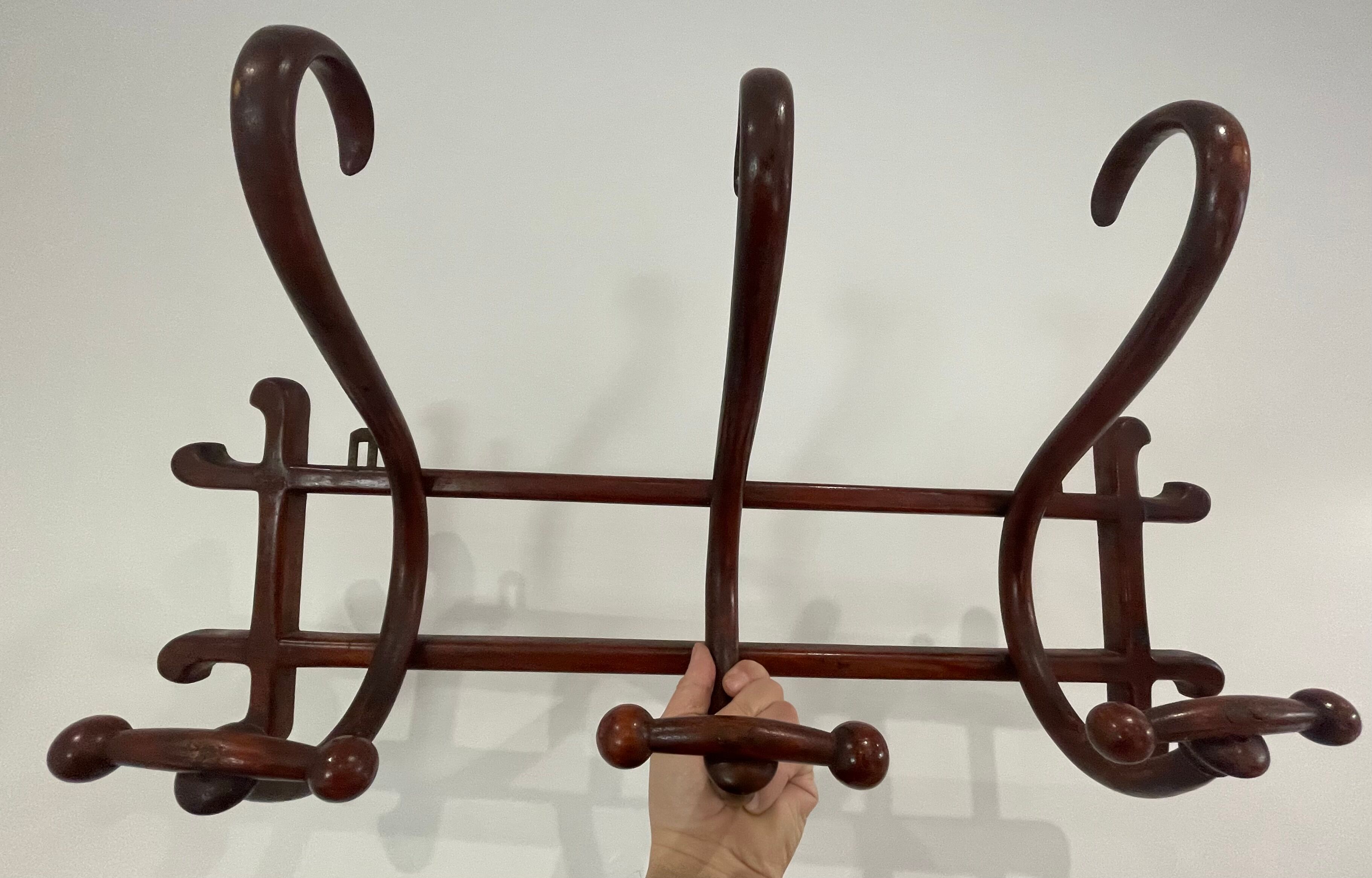 Wall hook coat rack bistro Thonet bentwood