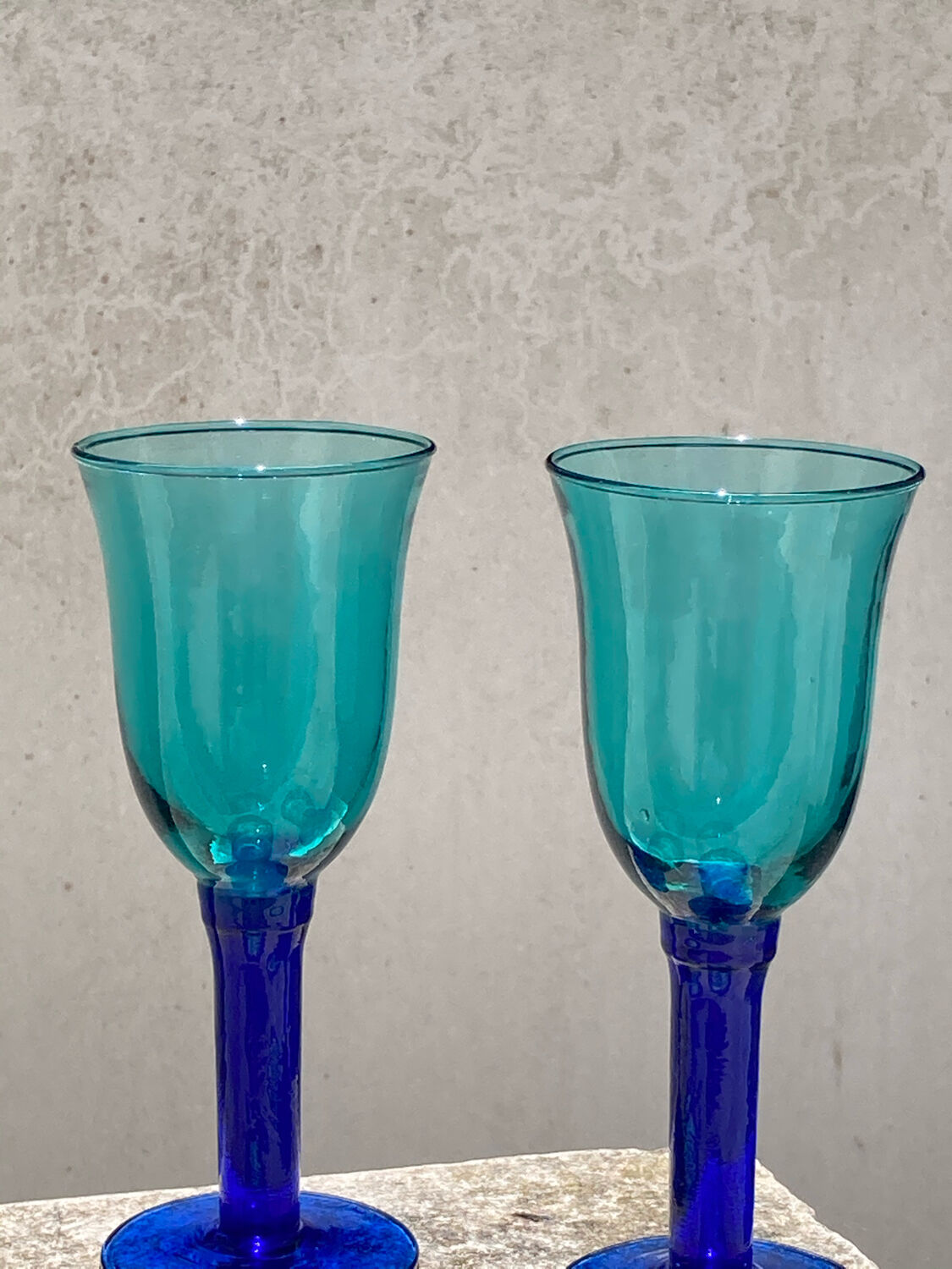 Two blown glasses