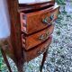 Pair of bedside tables in old Louis XV style marquetry