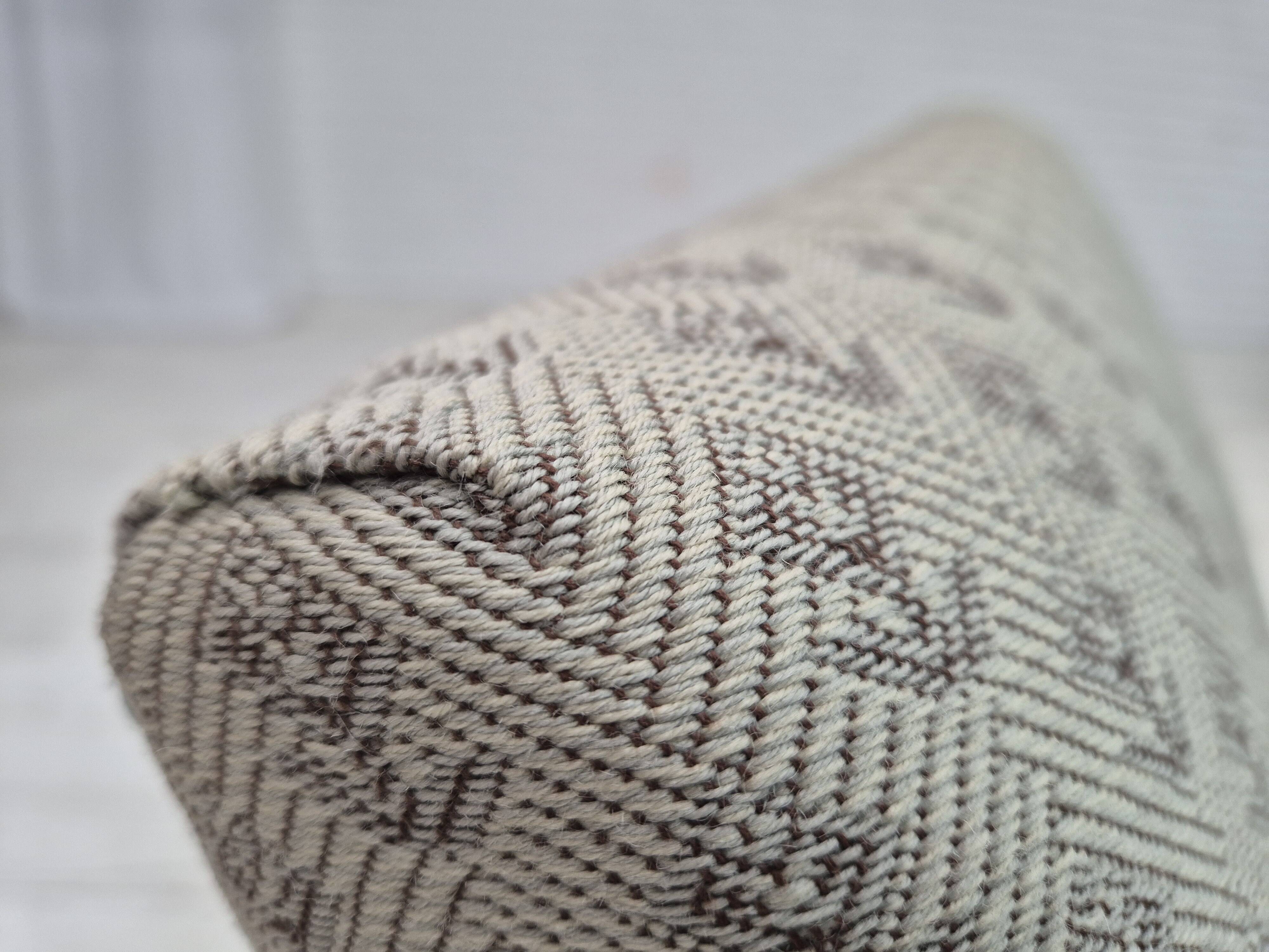 1950s, Danish vintage lounge chair, reupholstered, blend wool fabric.