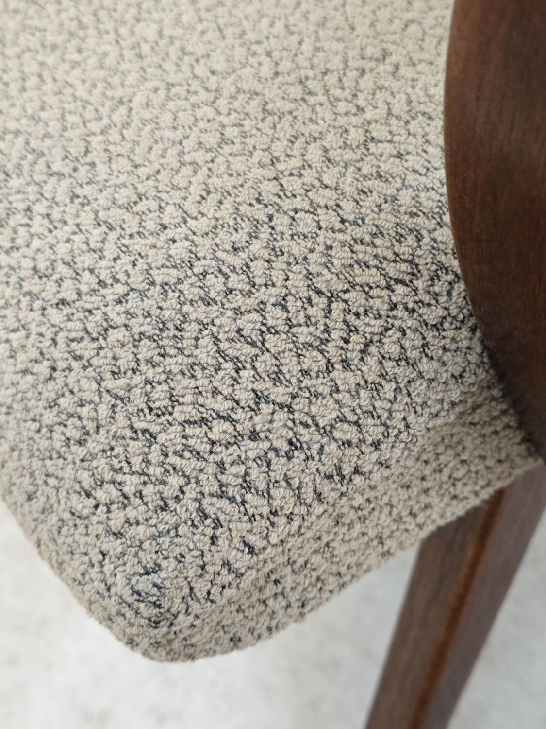 Pair of grey mottled armchairs by Jaroslav Smidek for TON Bystrice