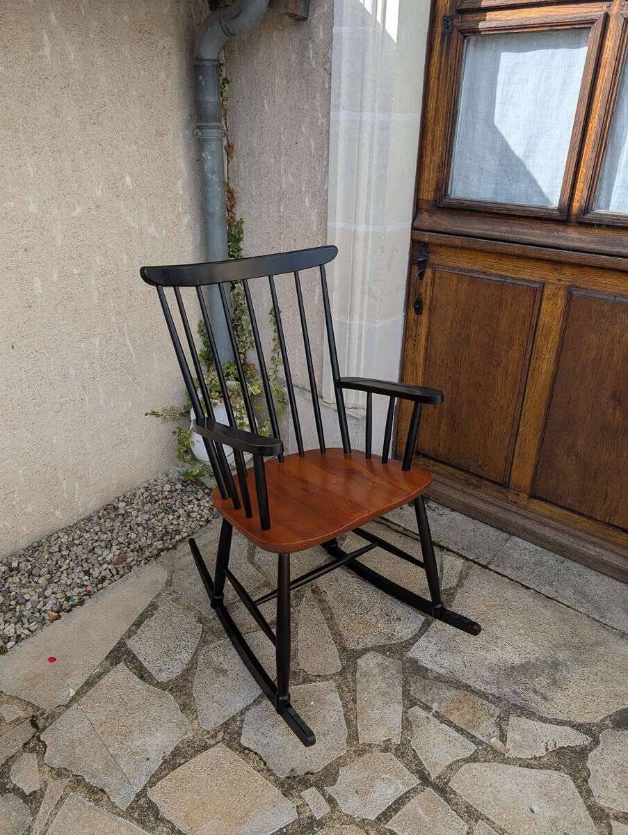 Vintage Scandinavian rocking chair