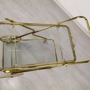 Vintage golden brass rolling service