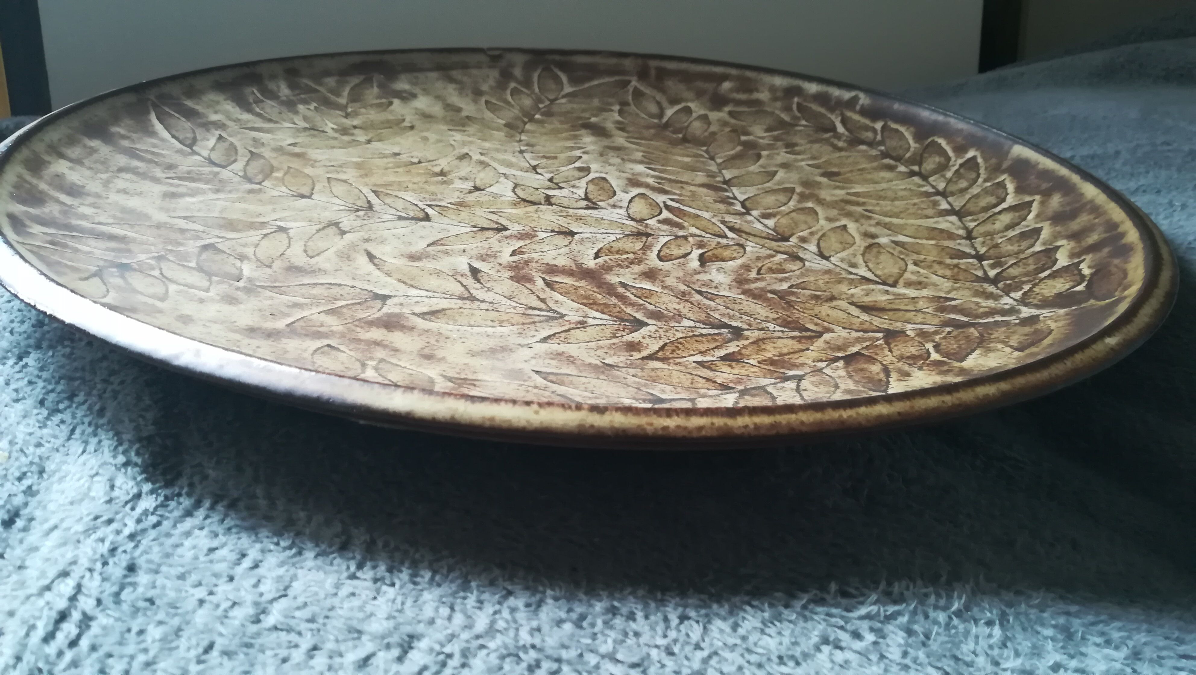 Ceramic decorative dish, old Vallauris mill, circa 60