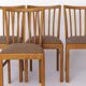 Set of 4 Mid-Century Beech Dining Chair by Stöss, Germany, 1950s–60s – Grey