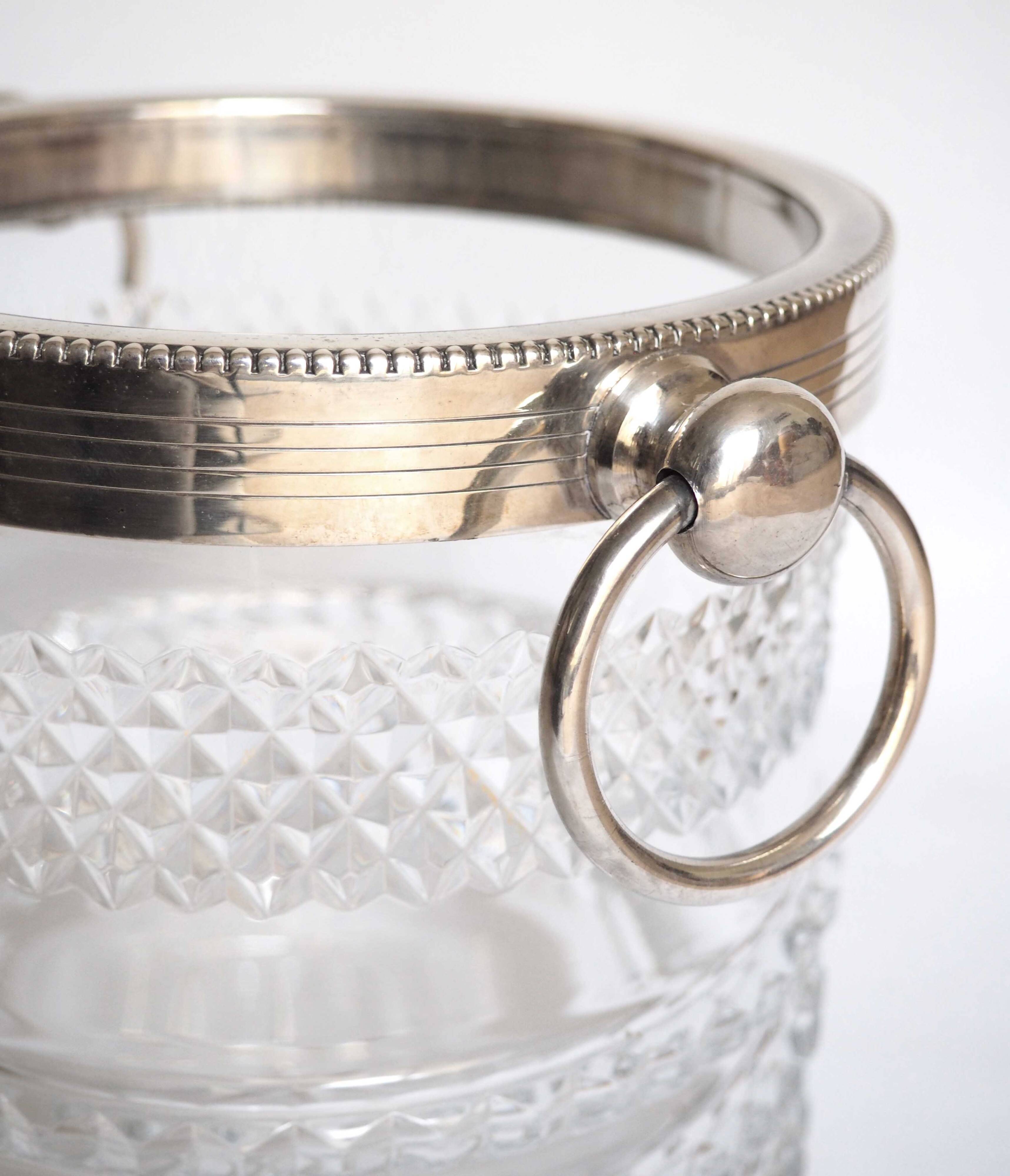 Cut crystal champagne bucket/bottle