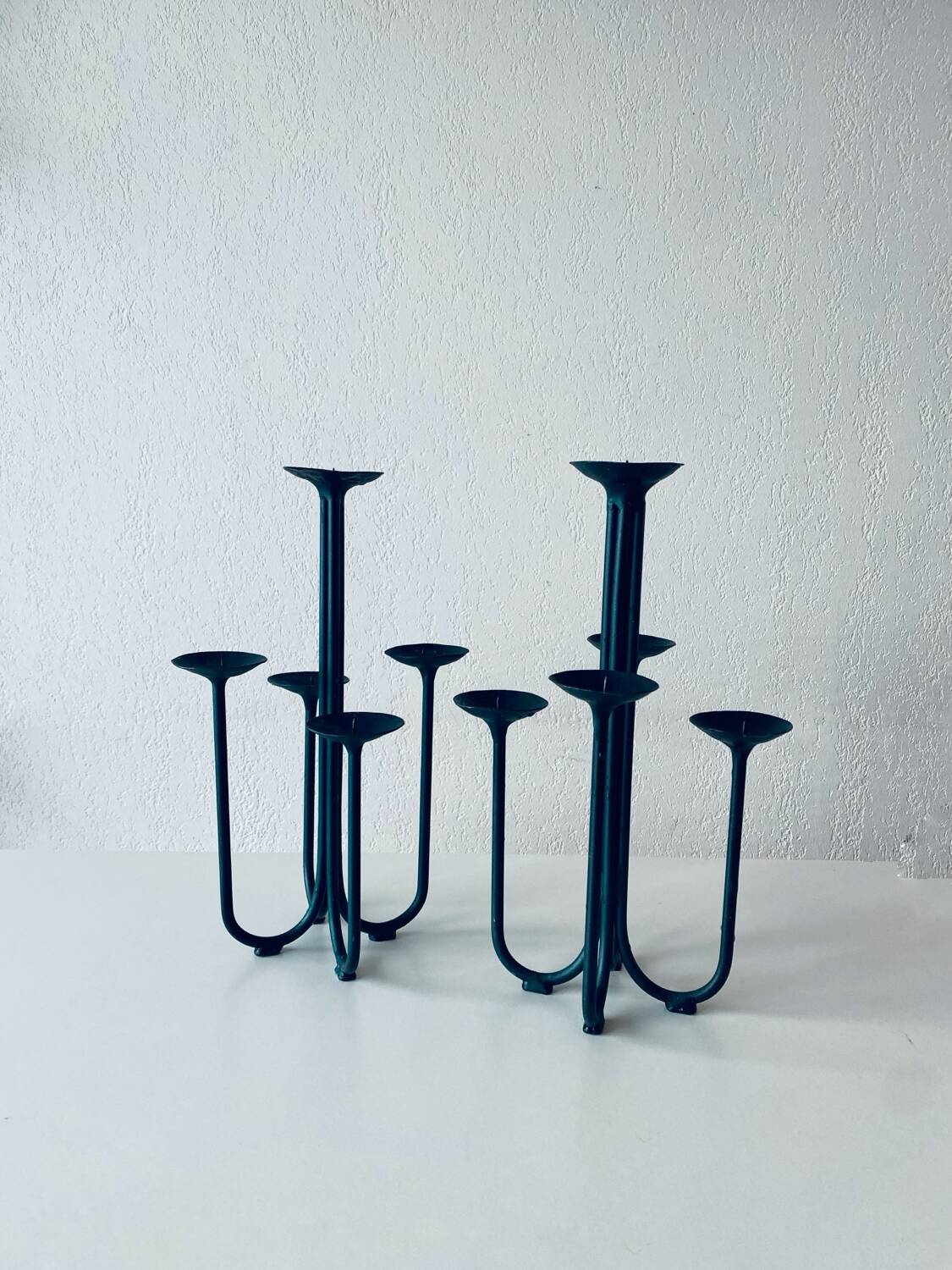 Pair of 5-branched candlesticks