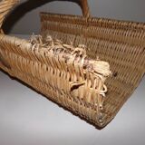 Wicker wooden basket
