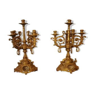 Bronze candlesticks