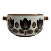 Cache-pot vintage Boch “Kimono” en faïence – Belgique, années 50