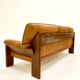 Cognac Leather Sofa By Sapporo For Mobil Girgi, Italy 1970s
