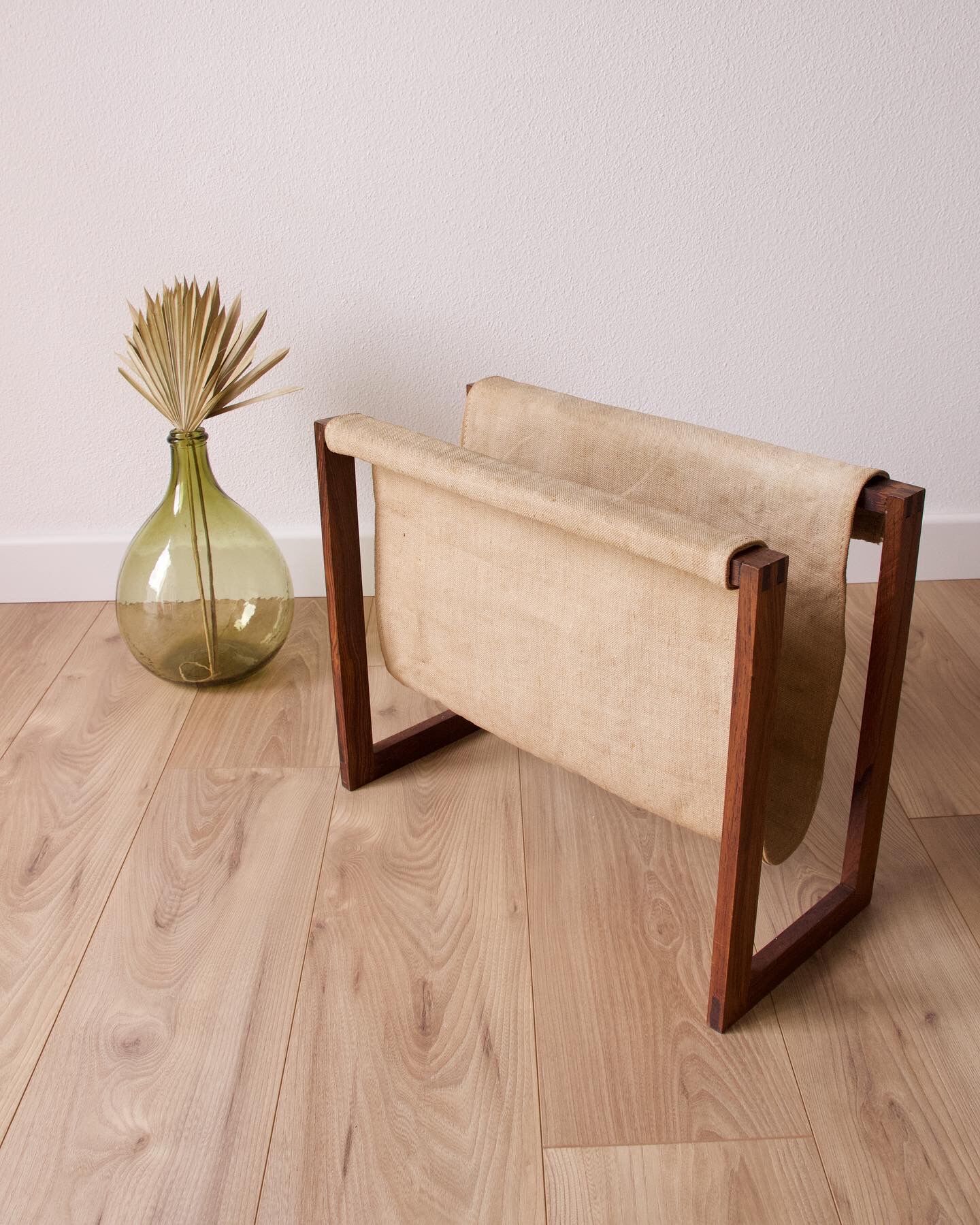 Scandinavian rosewood magazine holder 60s