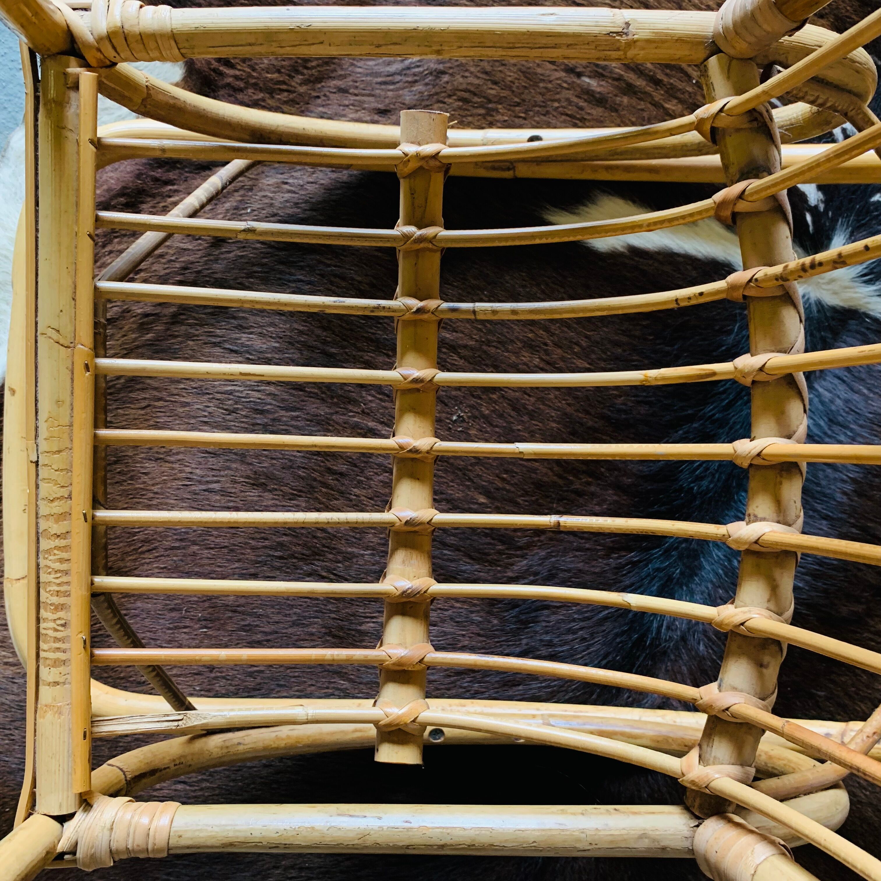 Children's rattan rocking chair