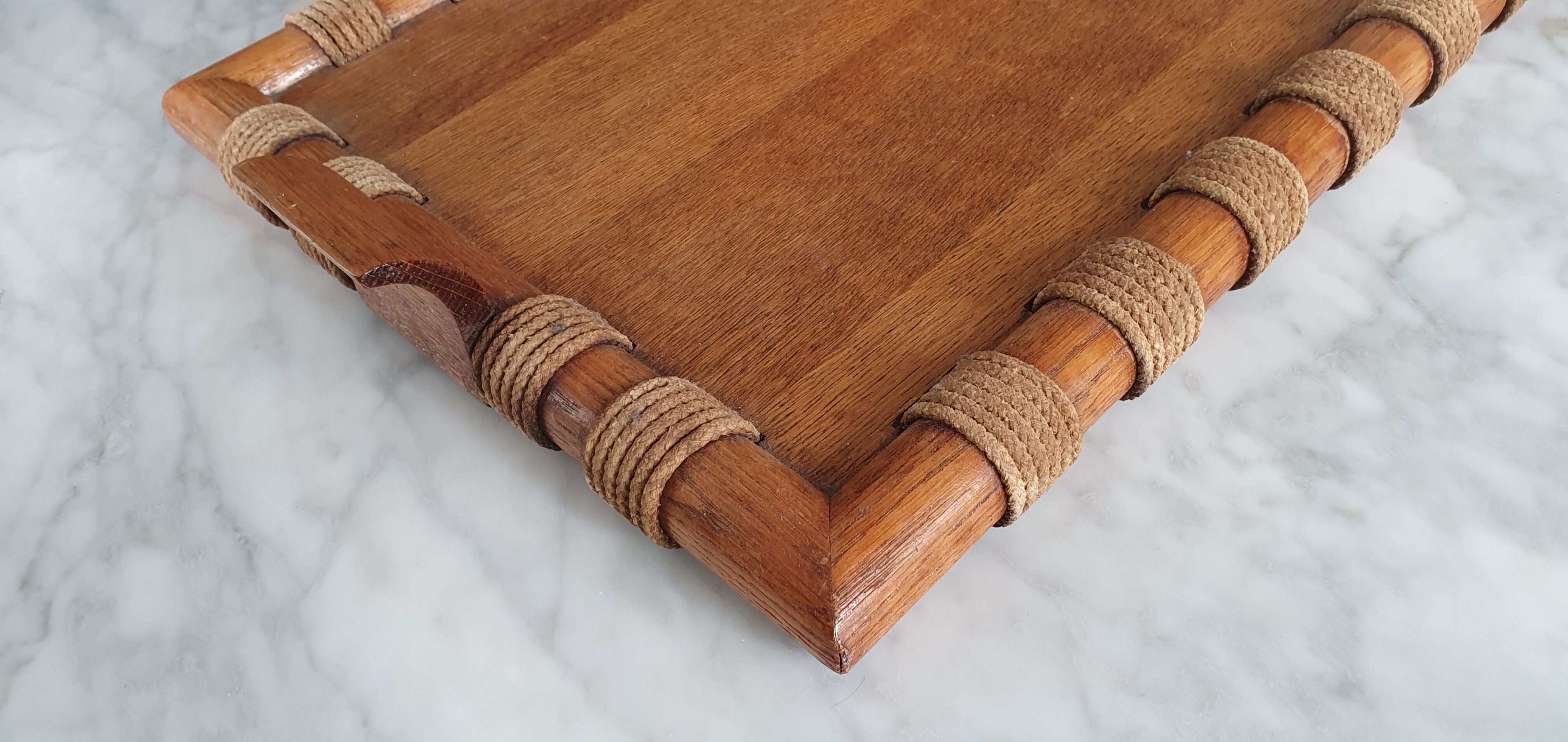 Scandinavian wooden and rope plateau