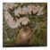 Original signed peony flower bouquet painting with its certificate