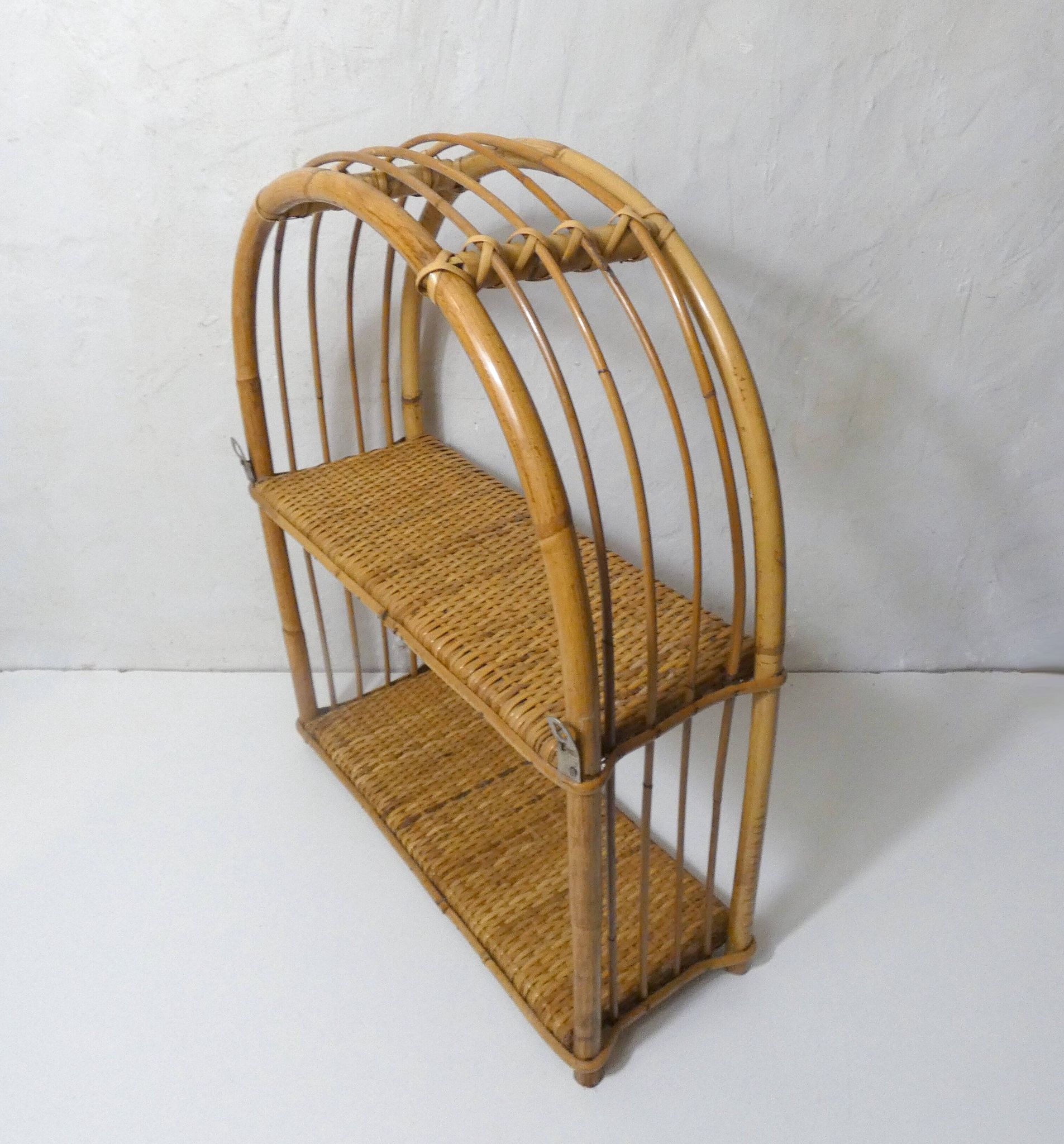 rattan shelf