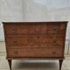 Chest of drawers with 3 drawers in solid wood with marquetry.