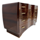 Art Deco Italian Thuja Root Curved Chest of Drawers, 1930s