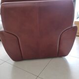 Full grain leather sofa