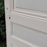 Porte de communication h221xl90cm ancienne panneautée, moulurée, intérieure