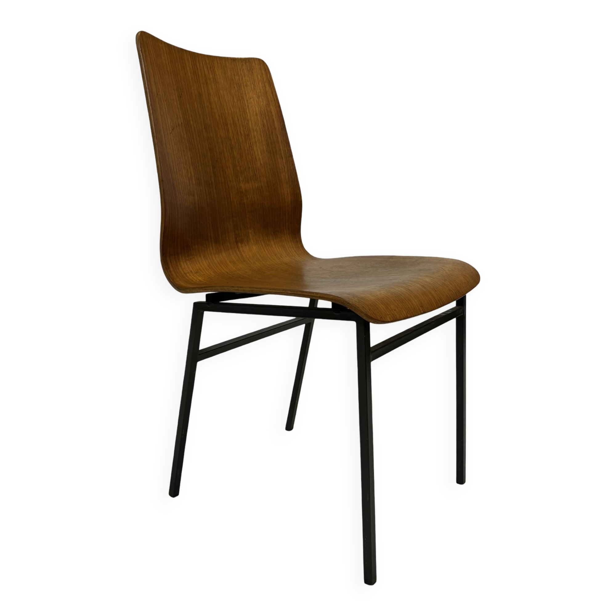 Vintage Friso Kramer for Auping 'Euroika' plywood dining chair, The Netherlands 1960's