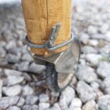 wheeled wicker dessert trolley, console, vintage