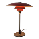PH 1930 Table lamp with red copper shades by Poul Henningsen
