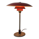 Lampe de table PH 1930 avec abat-jour en cuivre rouge par Poul Henningsen