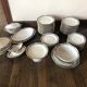 Full service 74 pieces Limoges porcelain vintage art deco