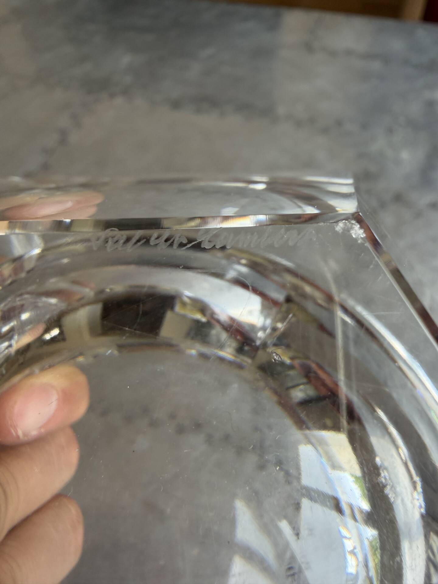 Crystal ashtray