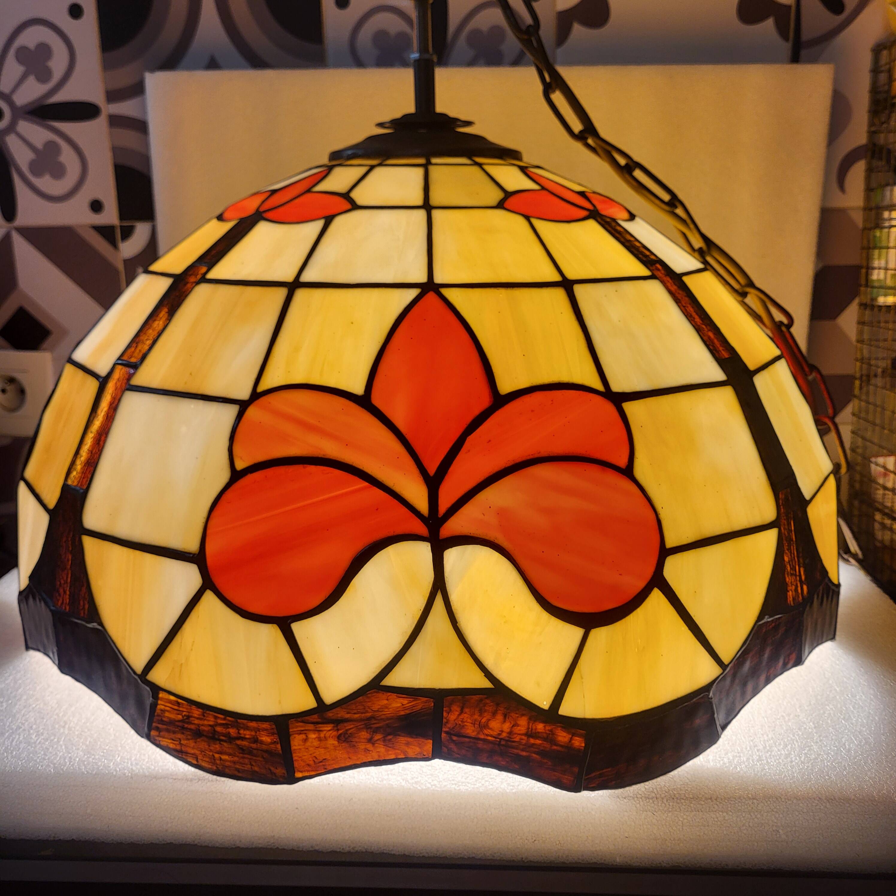 Large pendant light, art deco, vintage