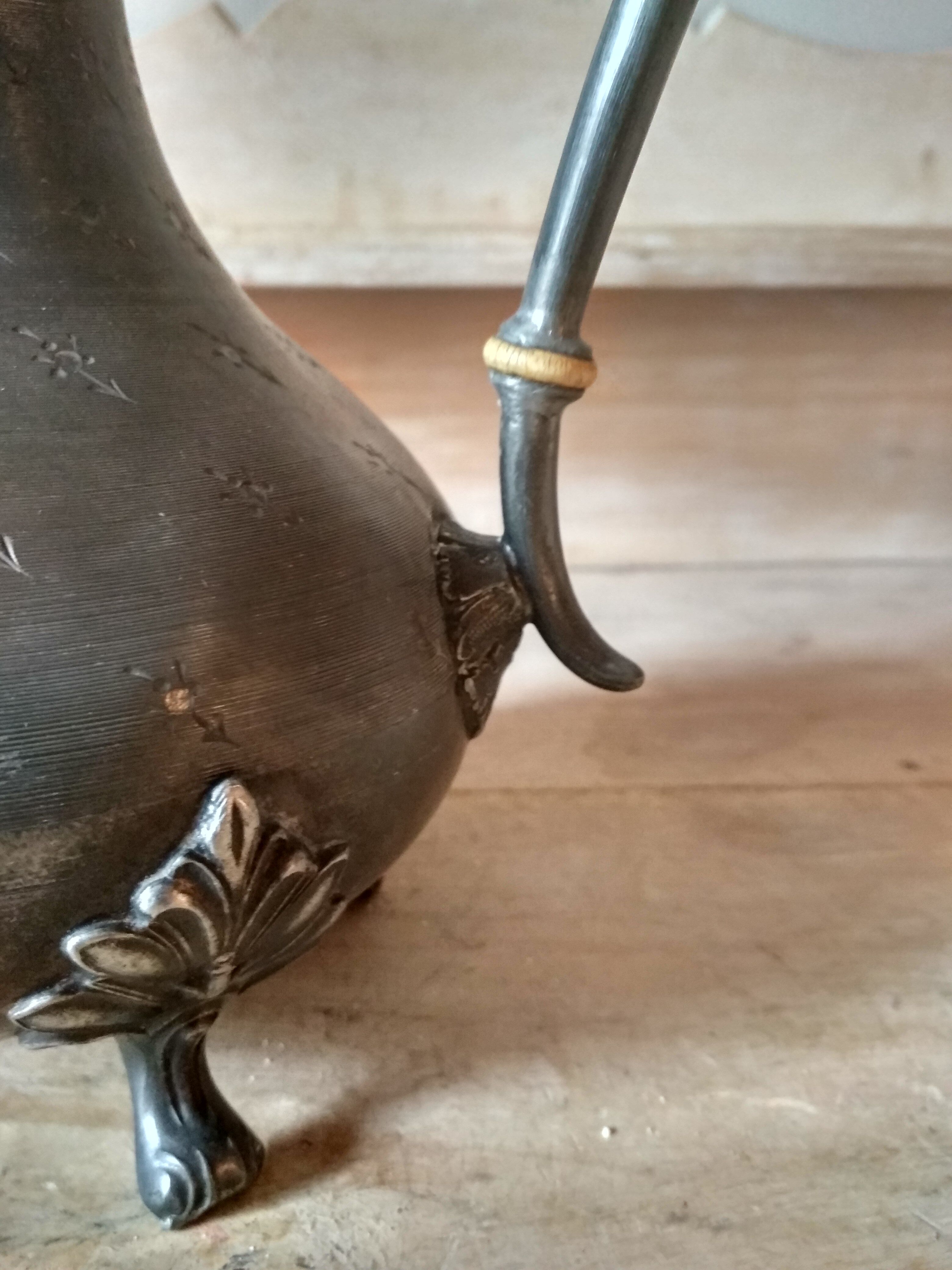 Pewter teapot