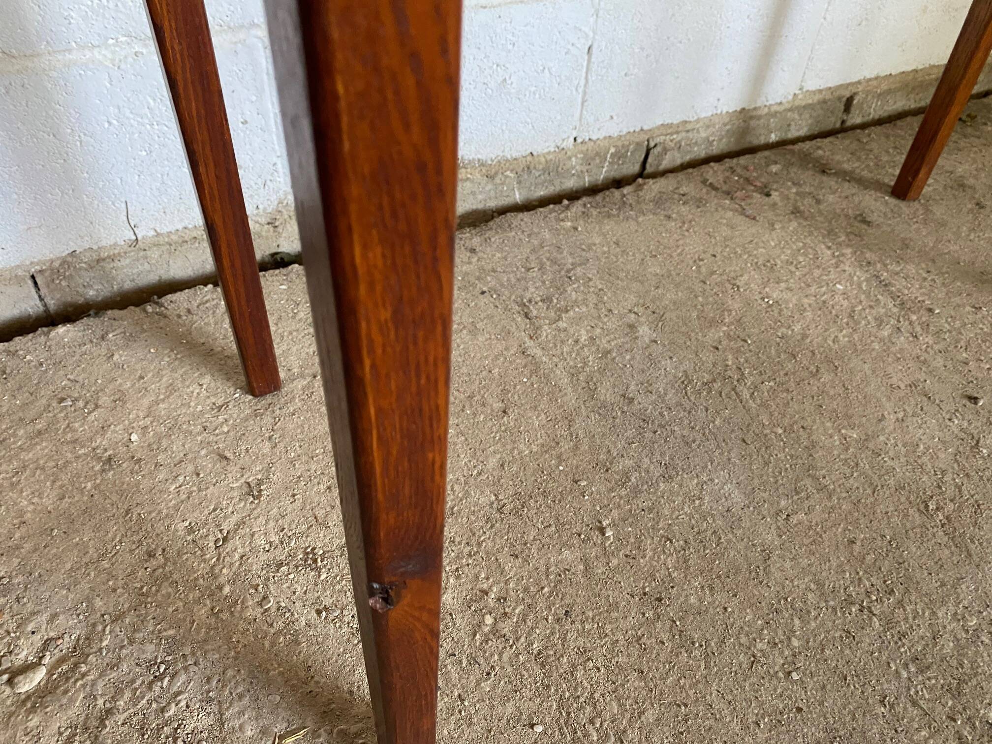 Console table in solid oak 1980