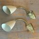 2 appliques laiton orientables - Danemark années 50/60
