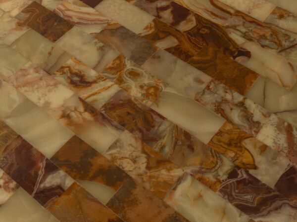 Table basse en marbre onyx, années 60