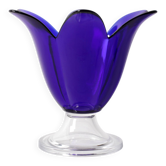 Vase en verre bleu cobalt, Portugal 1980