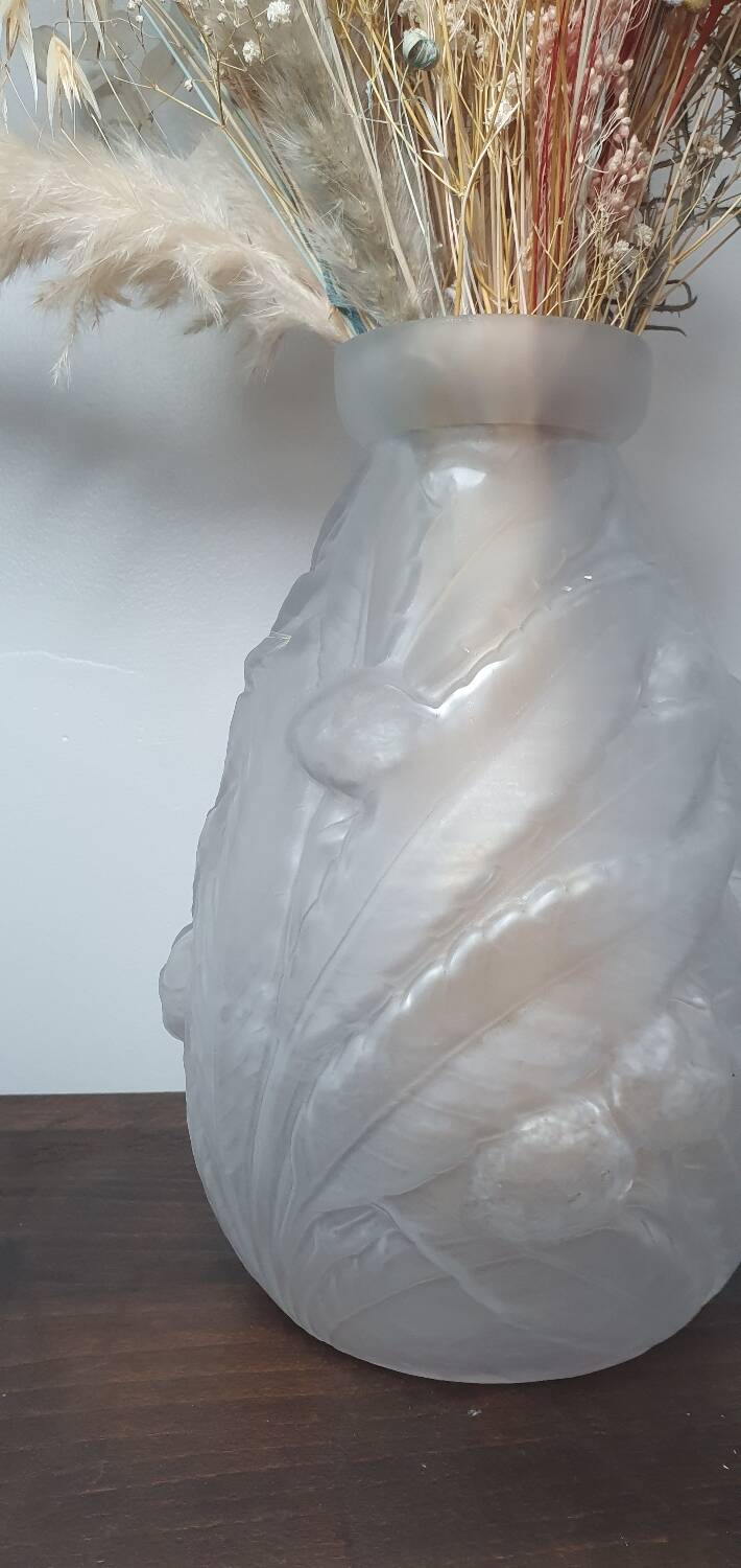 Polished glass vase Etaleune - Chestnut