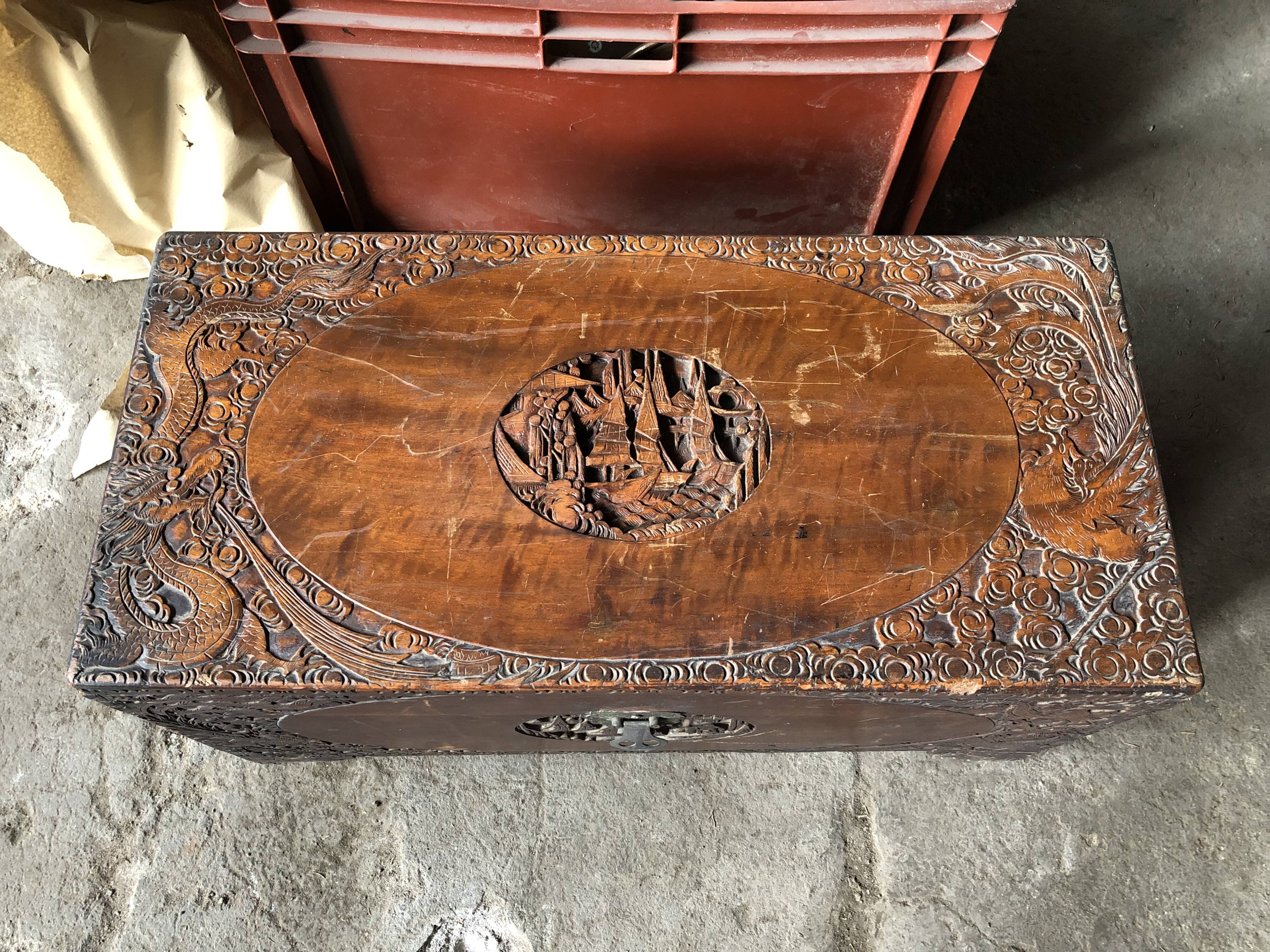 Asian travel trunk