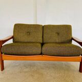 Canapé 2 personnes vintage rétro danois du milieu du siècle par Arne Wahl Iversen 1970