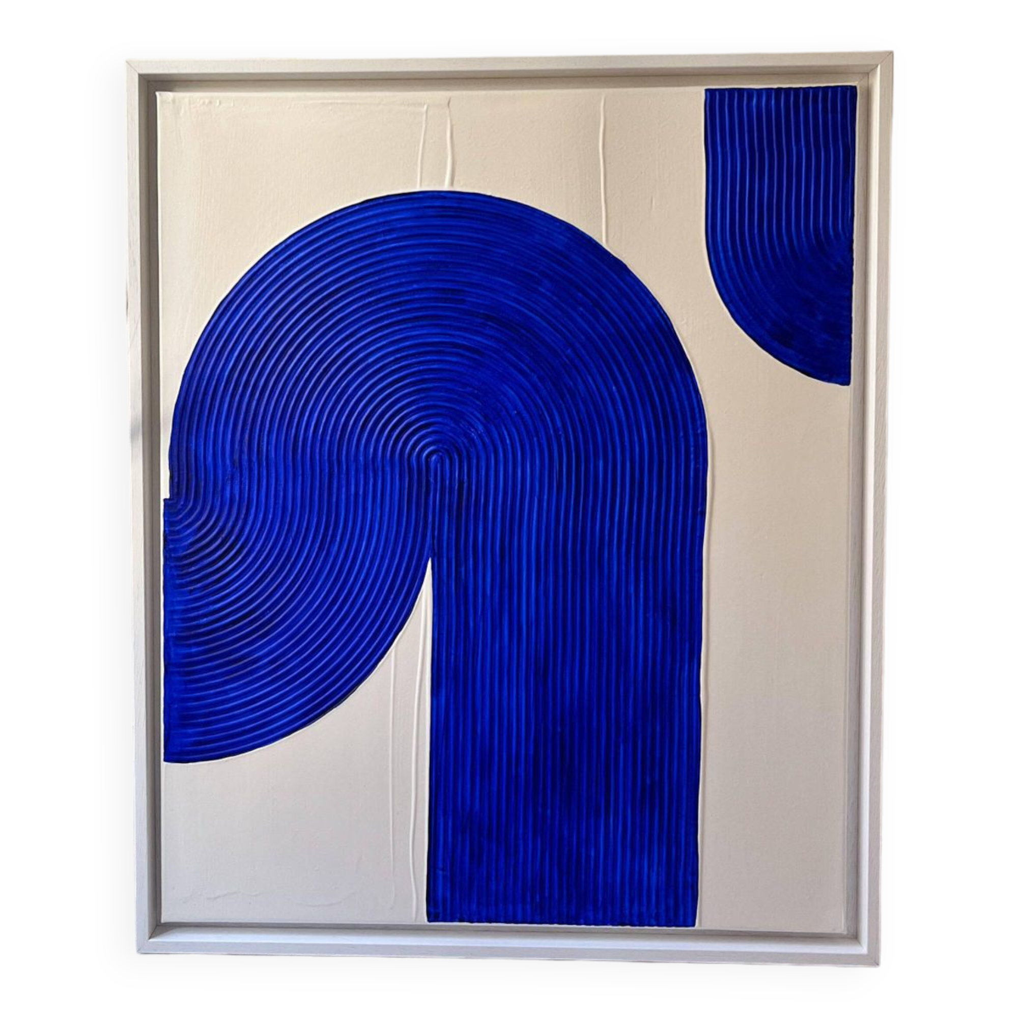 Electric blue textured board