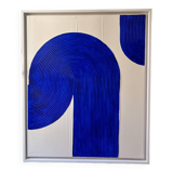 Electric blue textured board