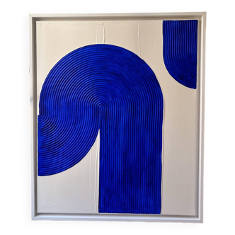 Electric blue textured board