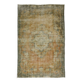 Turkish Anatolian Handmade Vintage Rug 262 cm x 180 cm