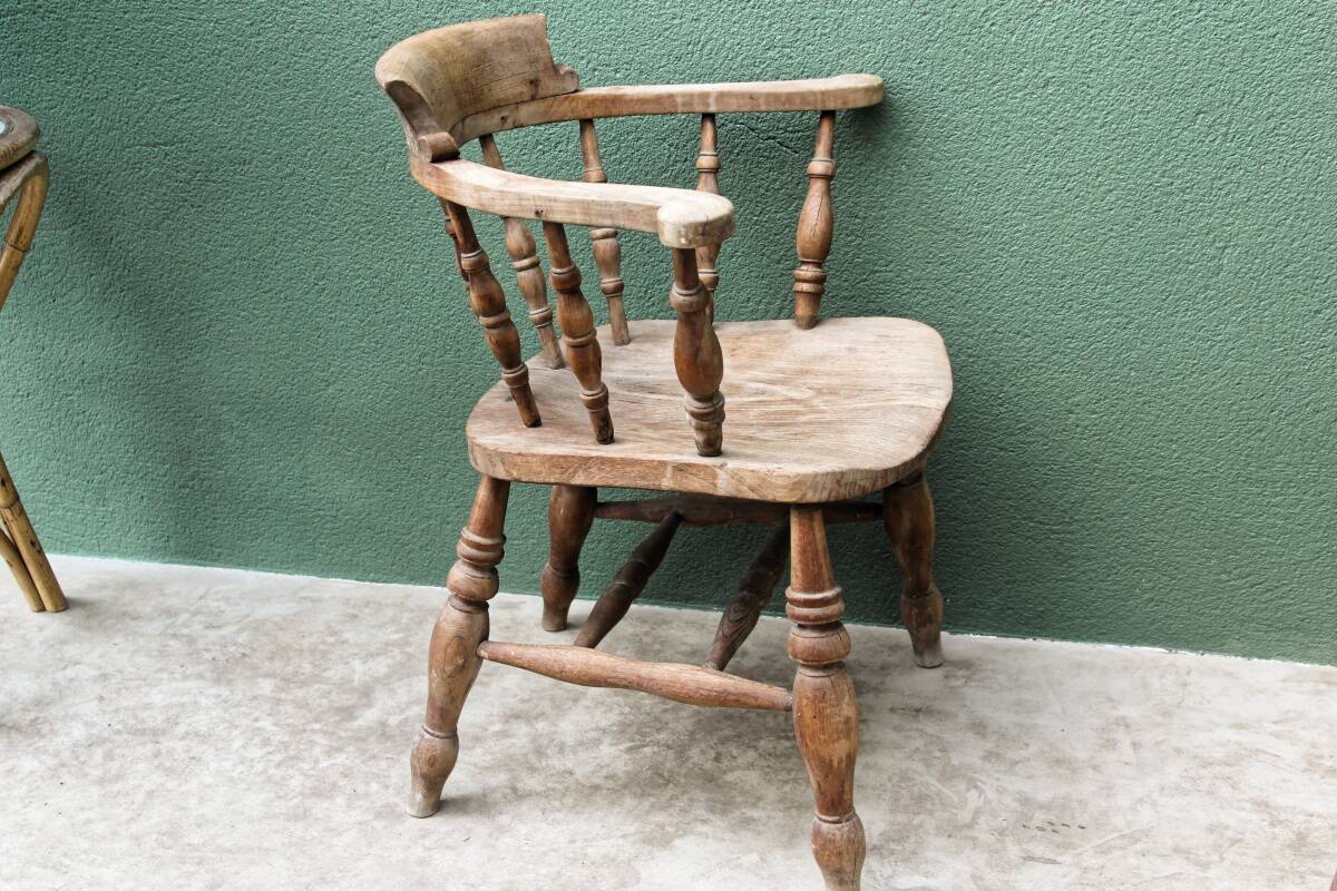 Victorian armchair, called "captain's"