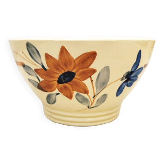 Bowl, earthenware flower decoration Digoin n°2