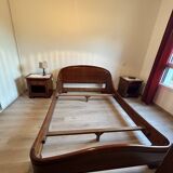 Bed with bedside tables